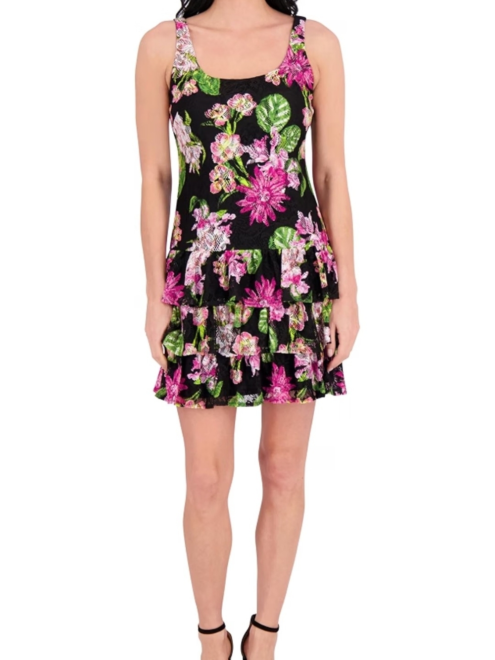 Kensie Women's Sleeveless Square Neck Sheath Mini Dress Sz 6